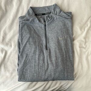 Nike running XL Dri-Fit grey 1/4 Zip Warm